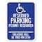 Signmission Connecticut Reserved Parking Permit Required Violators Fined Min $150 Alum, 18" x 24", A-1824-24658 A-1824-24658 - alternate 1